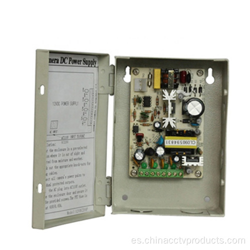 Caja de alimentación de la cámara CCTV CCTV de 12VDC 2AMP 2AAM 2AMBDC